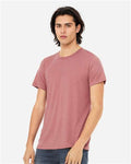Bella+Canvas 3413 Unisex Triblend Short Sleeve Tee - Mauve Triblend - model side