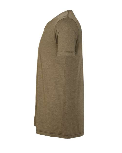Bella+Canvas 3413 Unisex Triblend Short Sleeve Tee - Olive Triblend - side