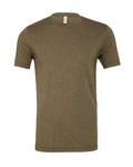 Bella+Canvas 3413 Unisex Triblend Short Sleeve Tee - Olive Triblend - flat front