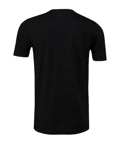 Bella+Canvas 3413 Unisex Triblend Short Sleeve Tee - Black Heather Triblend - back