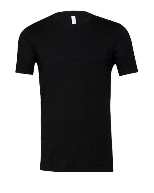 Bella+Canvas 3413 Unisex Triblend Short Sleeve Tee - Black Heather Triblend - front