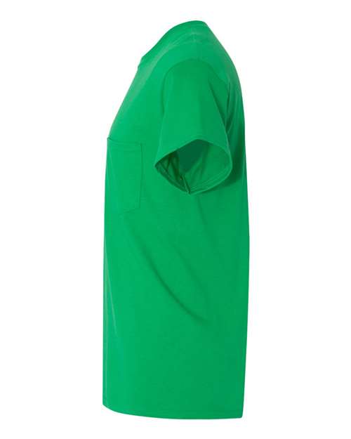 Gildan 5300 Heavy Cotton Pocket T-Shirt - Irish Green - side