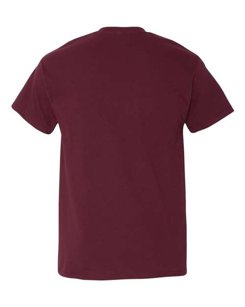 Gildan 5300 Heavy Cotton Pocket T-Shirt - Maroon - back