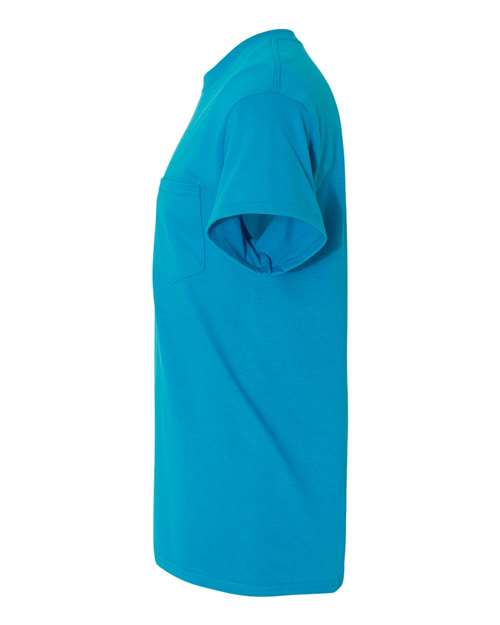 Gildan 5300 Heavy Cotton Pocket T-Shirt - Sapphire - side