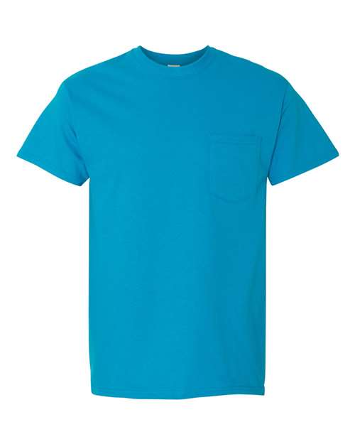 Gildan 5300 Heavy Cotton Pocket T-Shirt - Sapphire - front