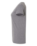 Gildan 5V00L Women's Heavy Cotton V-Neck T-Shirt - Graphite Heather - side