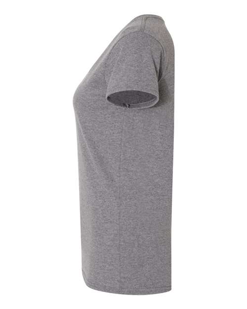 Gildan 5V00L Women's Heavy Cotton V-Neck T-Shirt - Graphite Heather - side