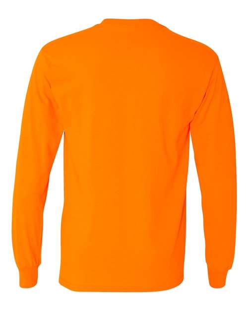Gildan 5400 Heavy Cotton Long Sleeve T-Shirt - Safety Orange - back