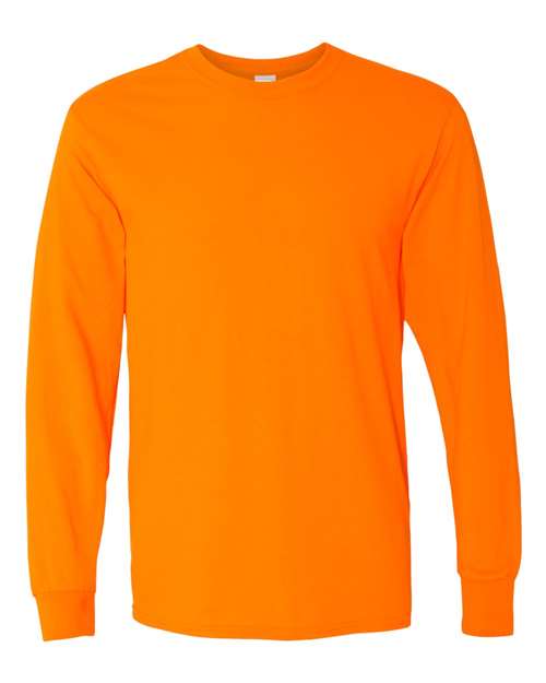 Gildan 5400 Heavy Cotton Long Sleeve T-Shirt - Safety Orange - front