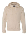 J America 8871 Triblend Fleece Hooded Sweatshirt - Oatmeal Triblend - front
