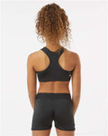 Badger 2636 Girls' B-Sport Bra Top - Black - model back