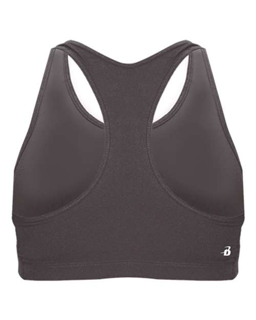 Badger 2636 Girls' B-Sport Bra Top - Graphite - back