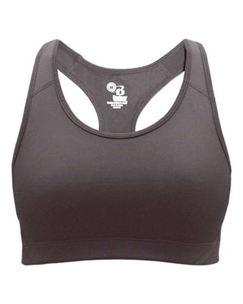 Badger 2636 Girls' B-Sport Bra Top - Graphite - front