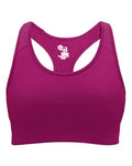 Badger 2636 Girls' B-Sport Bra Top - Hot Pink - front
