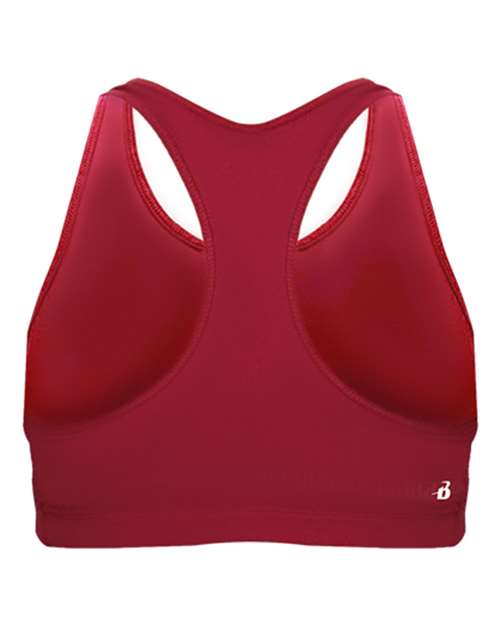 Badger 2636 Girls' B-Sport Bra Top - Red - back
