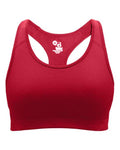 Badger 2636 Girls' B-Sport Bra Top - Red - front