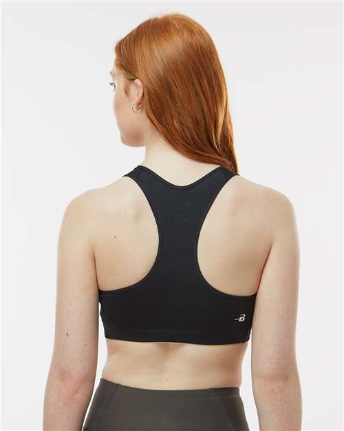 Badger 4636 Women's B-Sport Bra Top - Black - model back