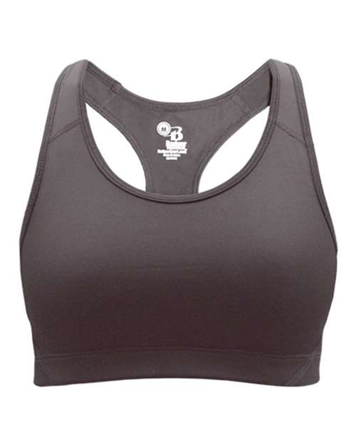 Badger 4636 Women's B-Sport Bra Top - Graphite - front
