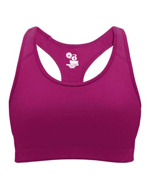 Badger 4636 Women's B-Sport Bra Top - Hot Pink - front