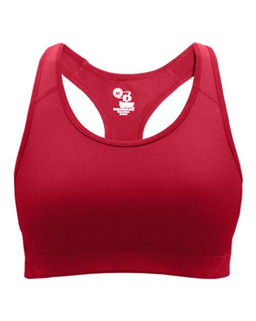 Badger 4636 Women's B-Sport Bra Top - Red - front