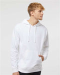 Independent Trading Co. SS4500 Midweight Hooded Sweatshirt - White - model front