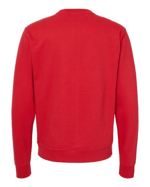 Independent Trading Co. SS3000 Midweight Crewneck Sweatshirt - Red - back