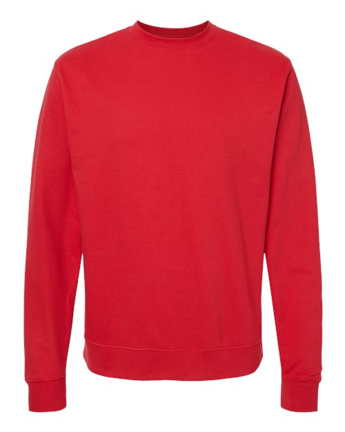 Independent Trading Co. SS3000 Midweight Crewneck Sweatshirt - Red - flat front