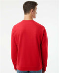 Independent Trading Co. SS3000 Midweight Crewneck Sweatshirt - Red - model back