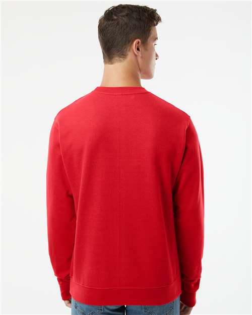 Independent Trading Co. SS3000 Midweight Crewneck Sweatshirt - Red - model back