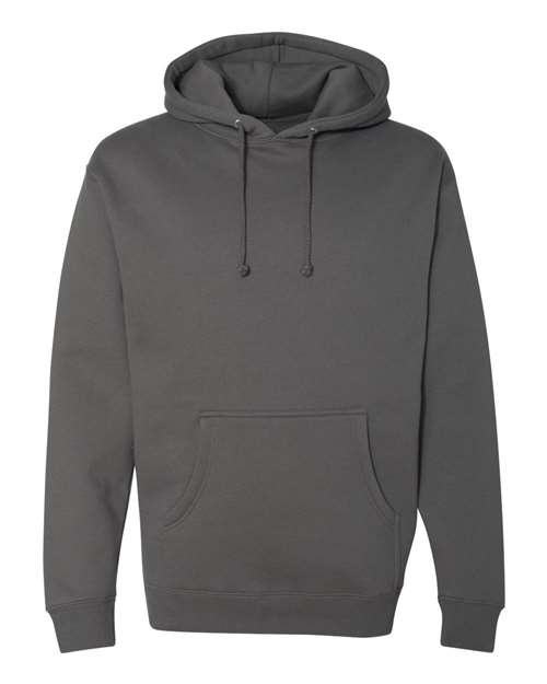 Independent Trading Co. IND4000 Heavyweight Hooded Sweatshirt - Charcoal - flat front