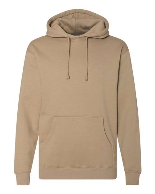 Independent Trading Co. IND4000 Heavyweight Hooded Sweatshirt - Sandstone - flat front