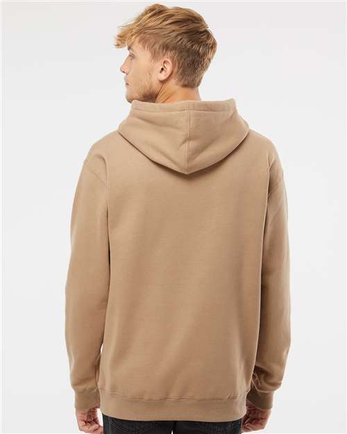 Independent Trading Co. IND4000 Heavyweight Hooded Sweatshirt - Sandstone - model back