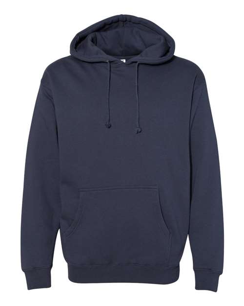 Independent Trading Co. IND4000 Heavyweight Hooded Sweatshirt - Slate Blue - flat front
