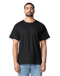 Gildan G530 Heavy Cotton Pocket T-Shirt - Black - model front