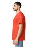 Gildan G530 Heavy Cotton Pocket T-Shirt - Orange - model side