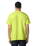 Gildan G530 Heavy Cotton Pocket T-Shirt - Safety Green - model back