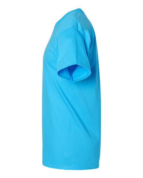 Hanes 5250 Authentic T-Shirt - Aquatic Blue - side