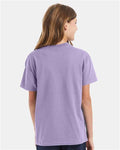 Hanes 5450 Youth Authentic T-Shirt - Lavender - model back