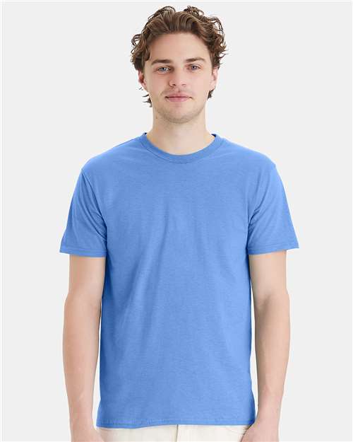 Hanes 4980 Perfect-T T-Shirt - Carolina Blue - model front