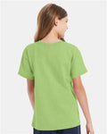 Hanes 5480 Youth Essential-T T-Shirt - Lime - model back