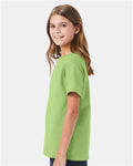 Hanes 5480 Youth Essential-T T-Shirt - Lime - model side