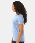 Hanes 4830 Women's Cool DRI Performance T-Shirt - Light Blue - model side