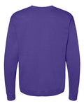 Hanes P160 EcoSmart Crewneck Sweatshirt - Purple - back