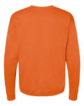 Hanes P160 EcoSmart Crewneck Sweatshirt - Safety Orange - back