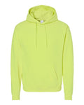Hanes P170 EcoSmart Hooded Sweatshirt - Safety Green - flat front