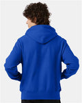 Champion S101 Unisex Reverse Weave Hooded Sweatshirt - Athletic Royal - model back