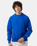 Champion S149 Unisex Reverse Weave Crewneck Sweatshirt - Athletic Royal - model front
