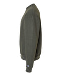 Champion S600 Powerblend Crewneck Sweatshirt - Dark Green Heather - side