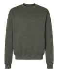 Champion S600 Powerblend Crewneck Sweatshirt - Dark Green Heather - flat front