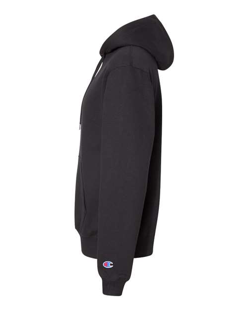 Champion S171 Unisex Cotton Max Hooded Sweatshirt - Black - side